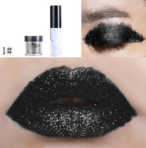 New Shimmer Glitter Powder Palette Glitter Lipstick - Our Beauty Bar